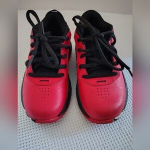 Under Armour Kids Red and Black Sneakers Size 11.5.